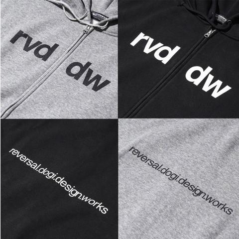 reversal（リバーサル） 新デザイン ジップアップパーカー rvddw ZIP