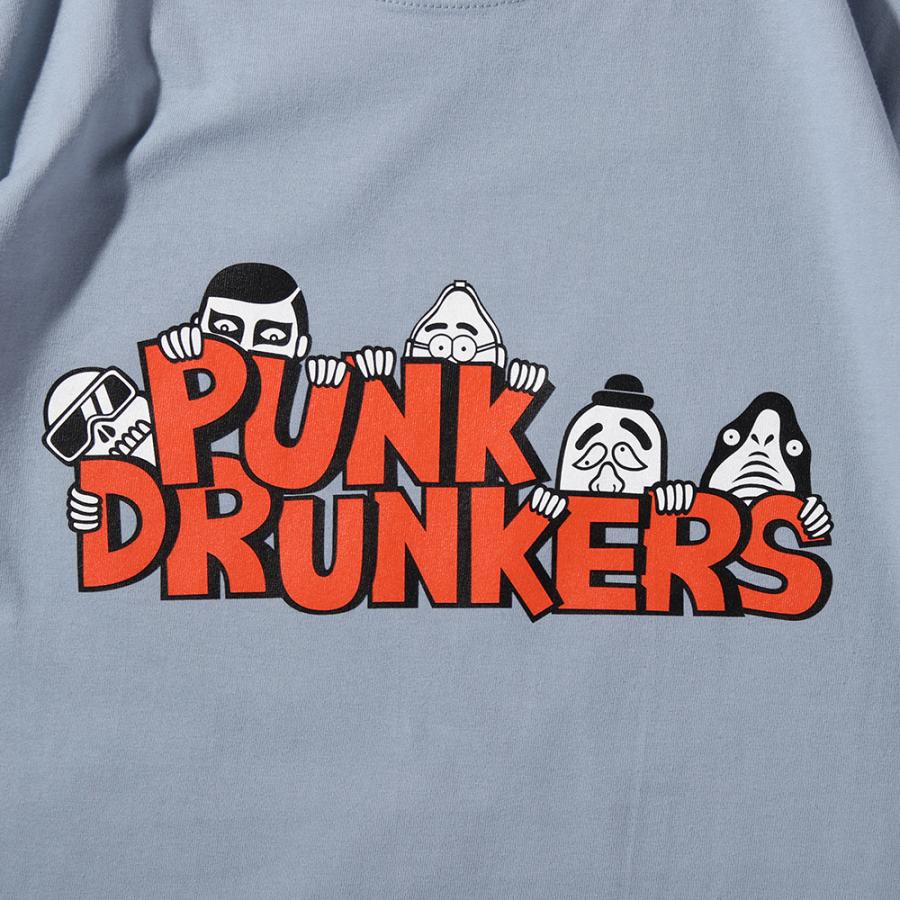 予約6月入荷 PUNK DRUNKERS パンクドランカーズ Tシャツ 勢揃いロゴTEE（2カラー）｜garyujp｜05