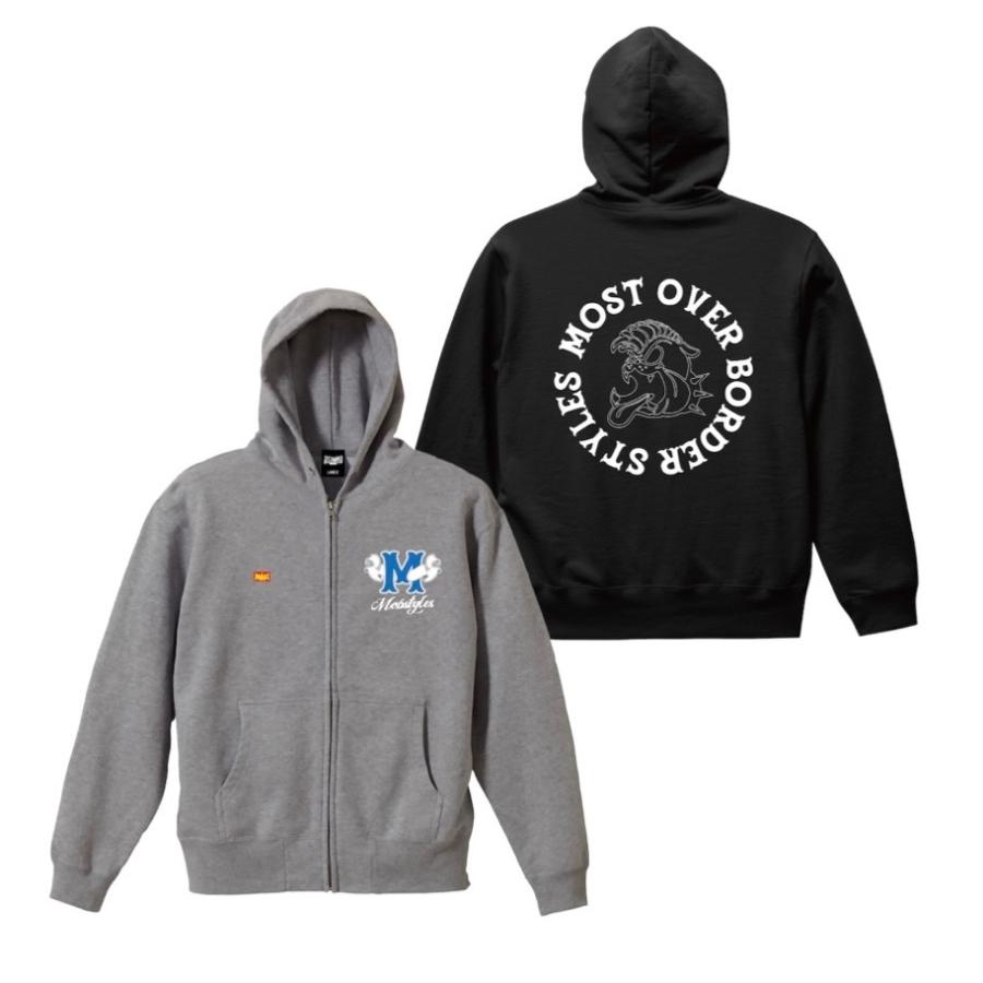 MOBSTYLES mobstyles モブスタイル ジップアップパーカー ジップ