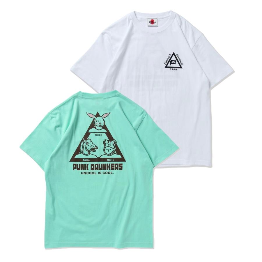 PUNK DRUNKERS パンクドランカーズ Tシャツ 半袖 三角関係TEE(2 PUNK DRUNKERS パンクドランカーズ Tシャツ 半袖 三角関係TEE(2