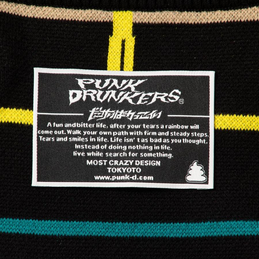 PUNK DRUNKERS（パンクドランカーズ） 心電図ニット セーター（2カラー