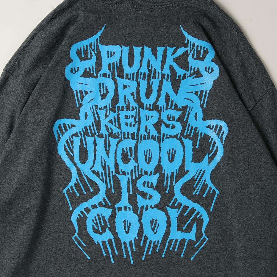 PUNK DRUNKERS（パンクドランカーズ） メタルロゴいっぱいロンTEE 長袖 