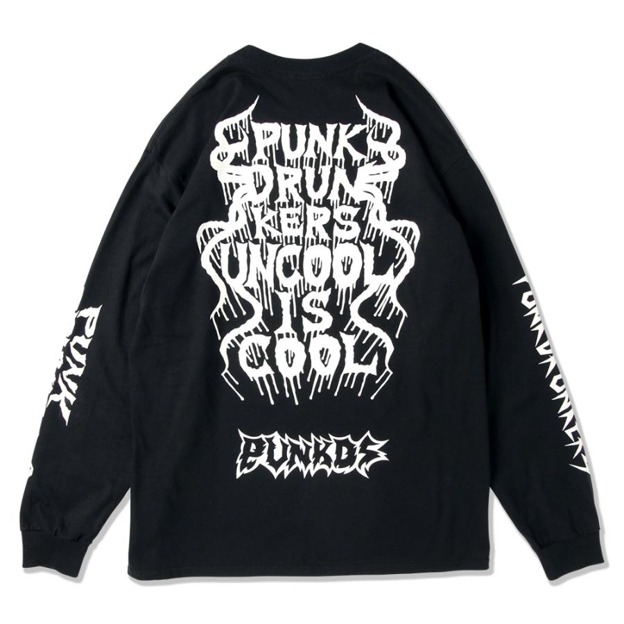 PUNK DRUNKERS（パンクドランカーズ） メタルロゴいっぱいロンTEE 長袖 