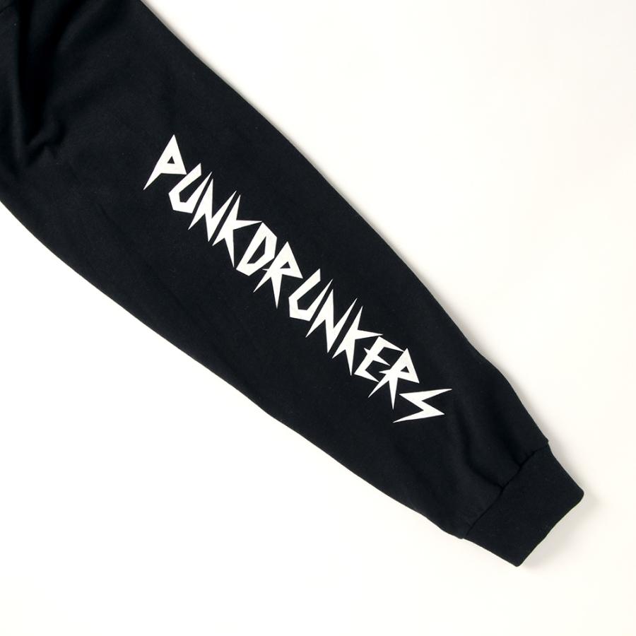 PUNK DRUNKERS（パンクドランカーズ） メタルロゴいっぱいロンTEE 長袖 