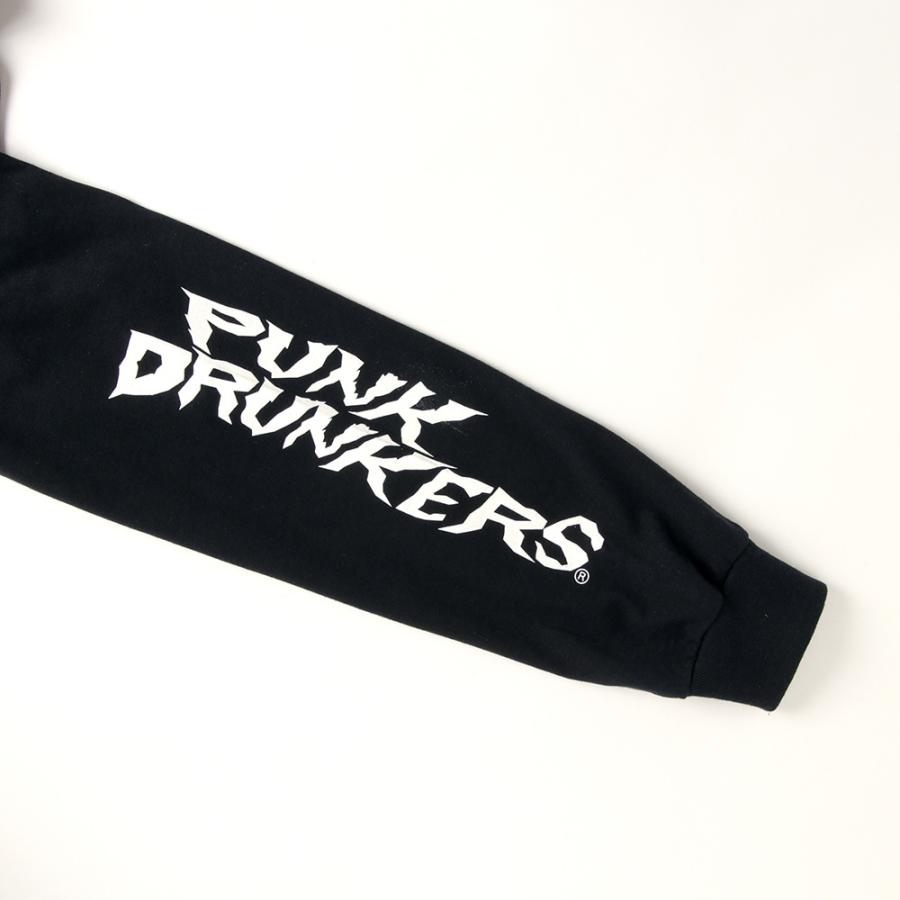 PUNK DRUNKERS（パンクドランカーズ） メタルロゴいっぱいロンTEE 長袖 
