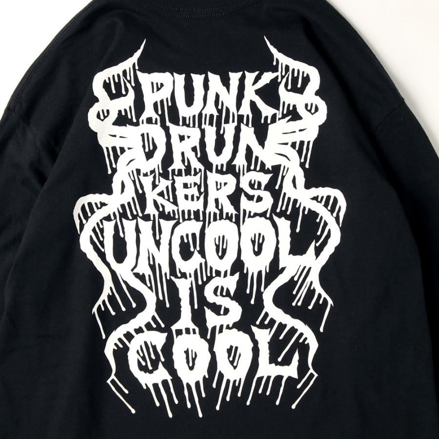 PUNK DRUNKERS（パンクドランカーズ） メタルロゴいっぱいロンTEE 長袖 