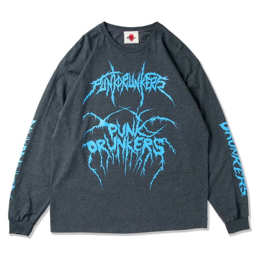 PUNK DRUNKERS（パンクドランカーズ） メタルロゴいっぱいロンTEE 長袖 