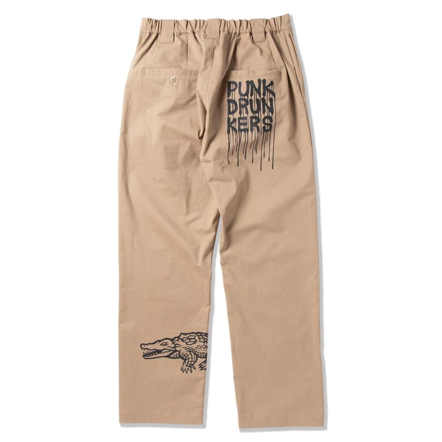 【新品未使用】パンクドランカーズ プリントいっぱいチノパン Mサイズ PUNK DRUNKERS（パンクドランカーズ） プリントいっぱいチノパン