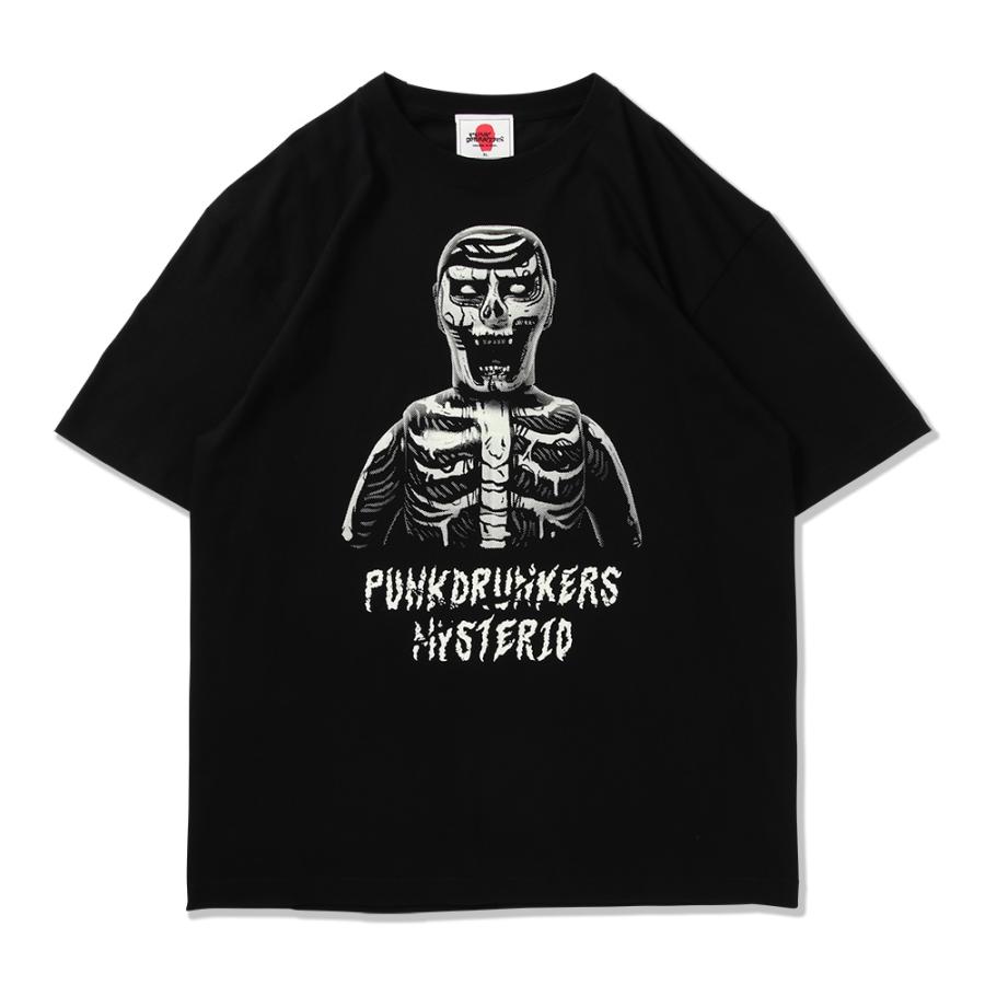 PUNK DRUNKERS（パンクドランカーズ） xMysterio スカルアイツTEE T