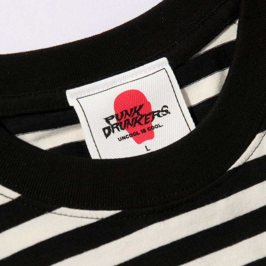 PUNK DRUNKERS（パンクドランカーズ） 予約7月入荷 鮫人刺繍ボーダー 