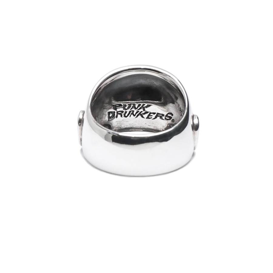 予約8月入荷 PUNK DRUNKERS パンクドランカーズ x JAM HOME MADE あいつフェイスリング ハーフ / SV925の画像