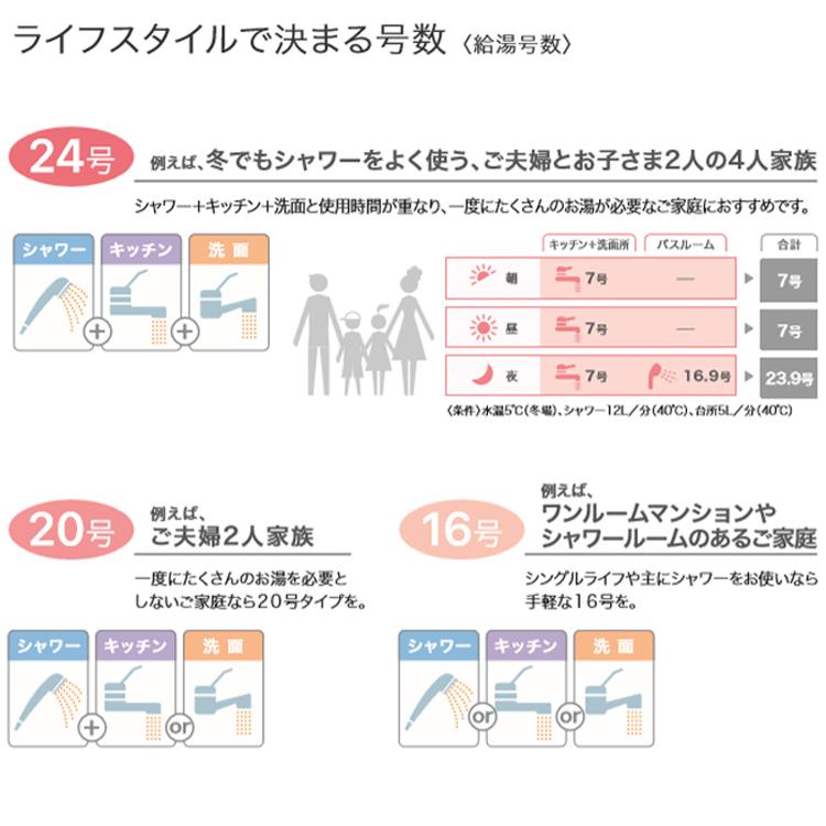 ノーリツ（NORITZ） 交換工事費セット ガス給湯器 エコジョーズ 20号