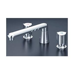 KVK KM84GCU 水栓金具 バス用埋込2ハンドル混合栓 ナット接続