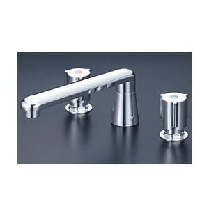 KVK KM84GCU 水栓金具 バス用埋込2ハンドル混合栓 ナット接続