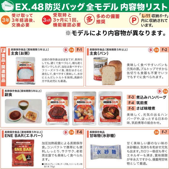 メテックス EX48CXWSP/G 防災バッグTANAKA プレミアム Sサイズ1人用 カラー2色(シルバーグレー/オレンジ) 防災士ブラザーズモデル | メテックス | 03