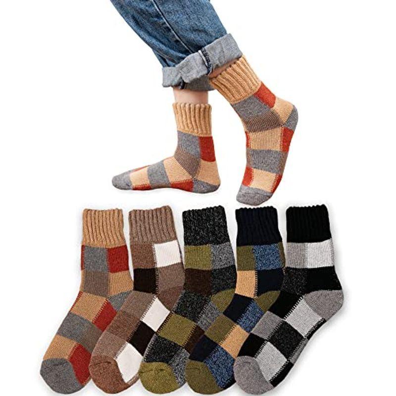 激安直営店 靴下 メンズ 冬 厚手ソックス 防寒 おしゃれ 5足セット 男性 暖かい靴下 ルームソックス 冬用 くつした 吸汗防臭 室内 保温 ウールソ Cisama Sc Gov Br