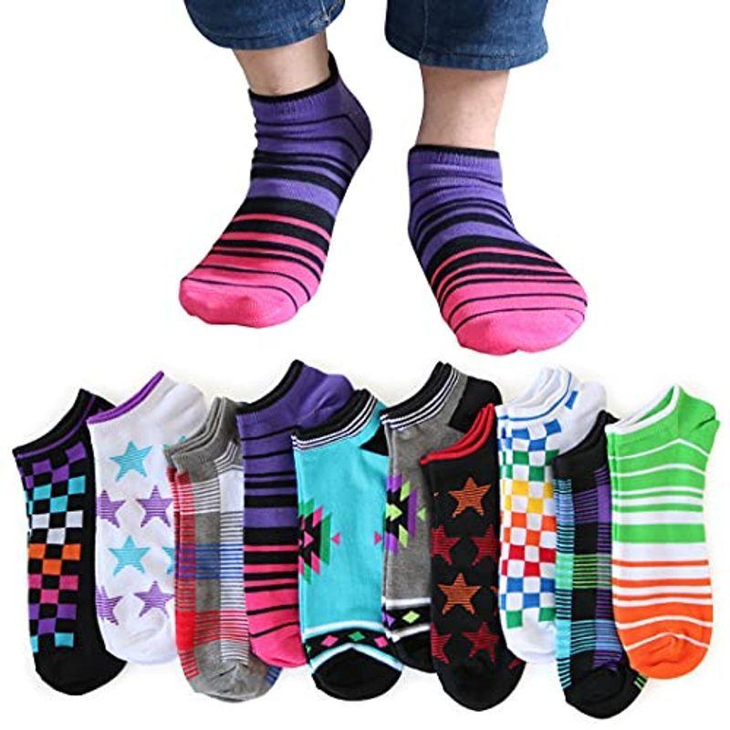 商舗 靴下 メンズ くるぶし 10足セット ショート ソックス カラフルデザイン 25 27cmサイズ くつ下 Babylonrooftop Com Au