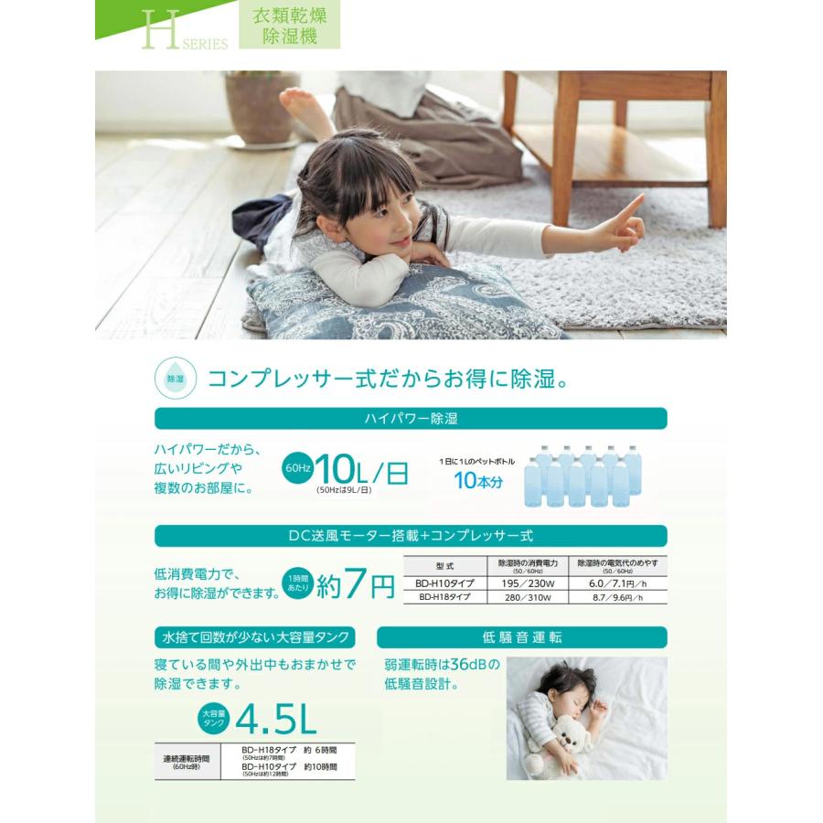 CORONA（コロナ） 除湿機 衣類乾燥除湿機 CORONA BD-H1026(AG) 除湿量1