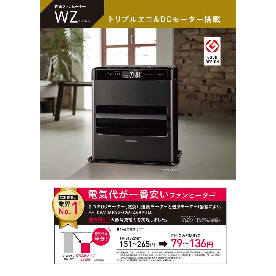 CORONA（住宅設備） 2025年モデル リモコン付き コロナ 石油ファン