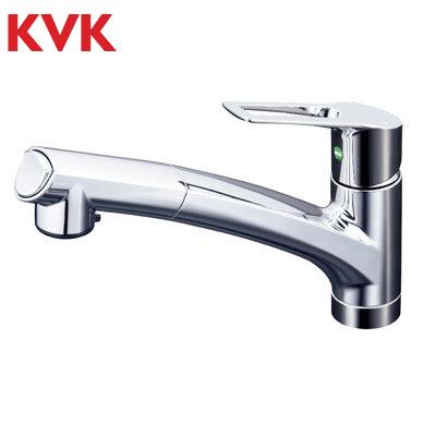 KVK KM5021TEC 流し台シャワー混合栓 eレバー 流し台用シングルレバー 