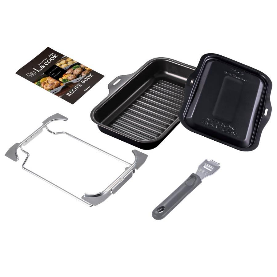 パロマ ラクックグラン 3点セット【新品未使用】 パロマ（Paloma） ラ・クックグランセット PGDL-50B ブラック : ガス