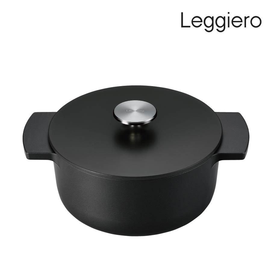 美品 リンナイ Leggiero レジェロ 無水調理鍋 ブラック 黒 product-black-18.jpg