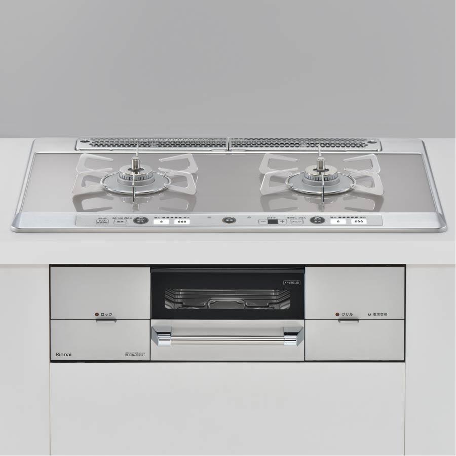 リンナイ ビルトインコンロ RHS721W26S11RAV(L/R) 75cm幅ガラス