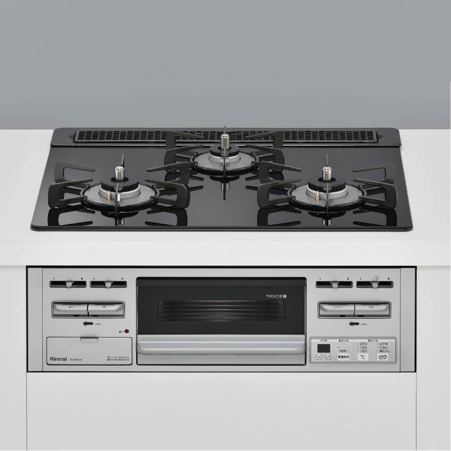 リンナイ ビルトインコンロ RS31M5T1RVW 60cm幅ガラストップ  