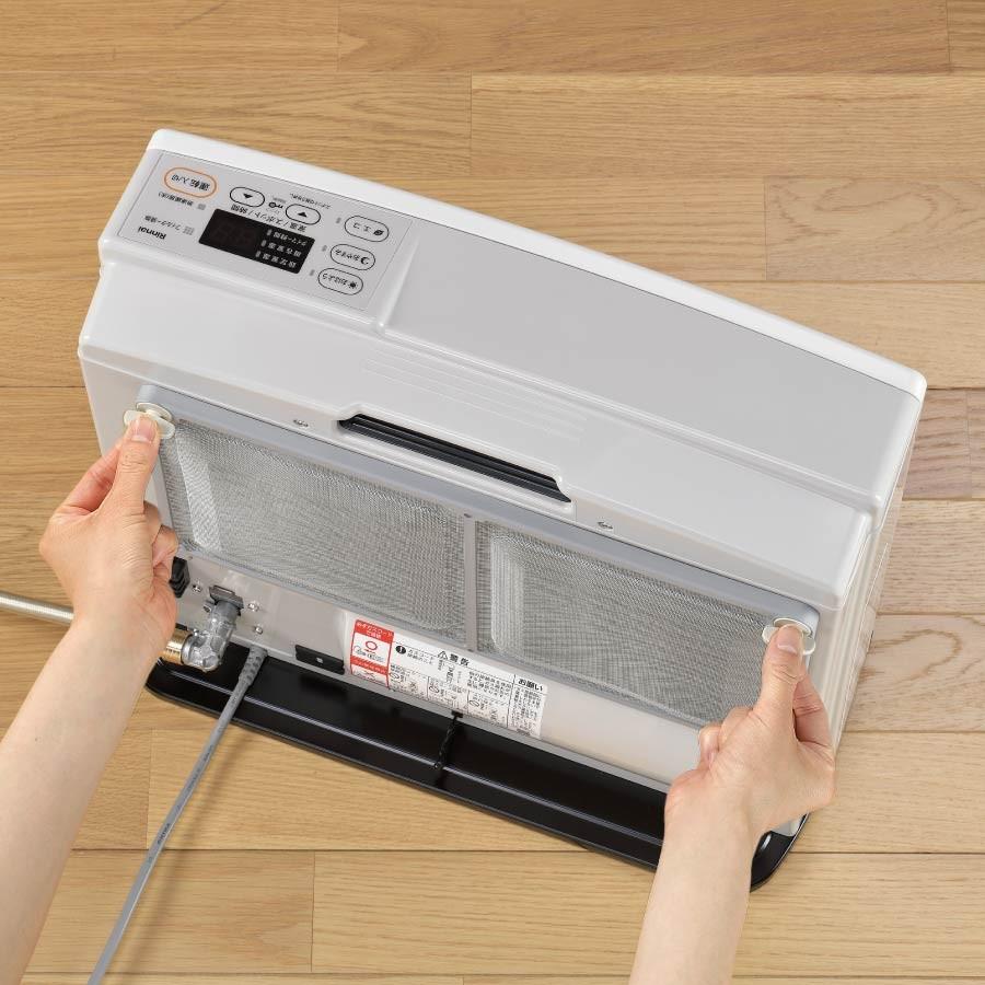 リンナイ ガスファンヒーター ホワイト SRC-365E 10-8237 4.07kW/11-15畳まで|gaskigu|04