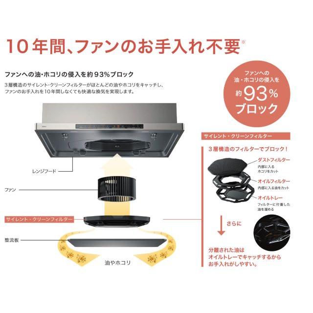 【当店工事ご利用限定】NFG7S24MST ノーリツ イージア スリム型ノンフィルター ステンレス 幅75cm コンロ連動