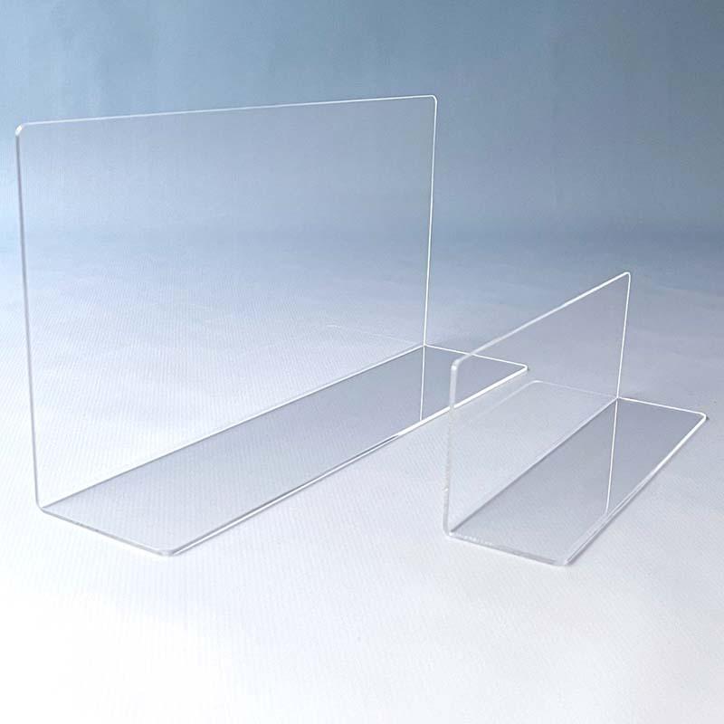 仕切板 L型 アクリル 【50枚】【幅400mm×奥行70mm×高さ150mm】 陳列