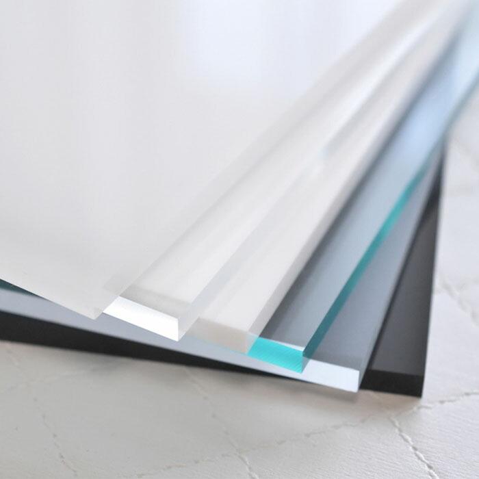 アクリル板　透明色　板厚10mm縦横２辺合計1500mm以内　端面鏡面加工・面取り済  S1128111192(11248円)