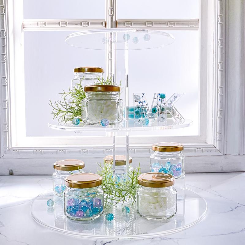 アクリル スタンド アフタヌーンティー ディスプレイ 透明 クリア 綺麗