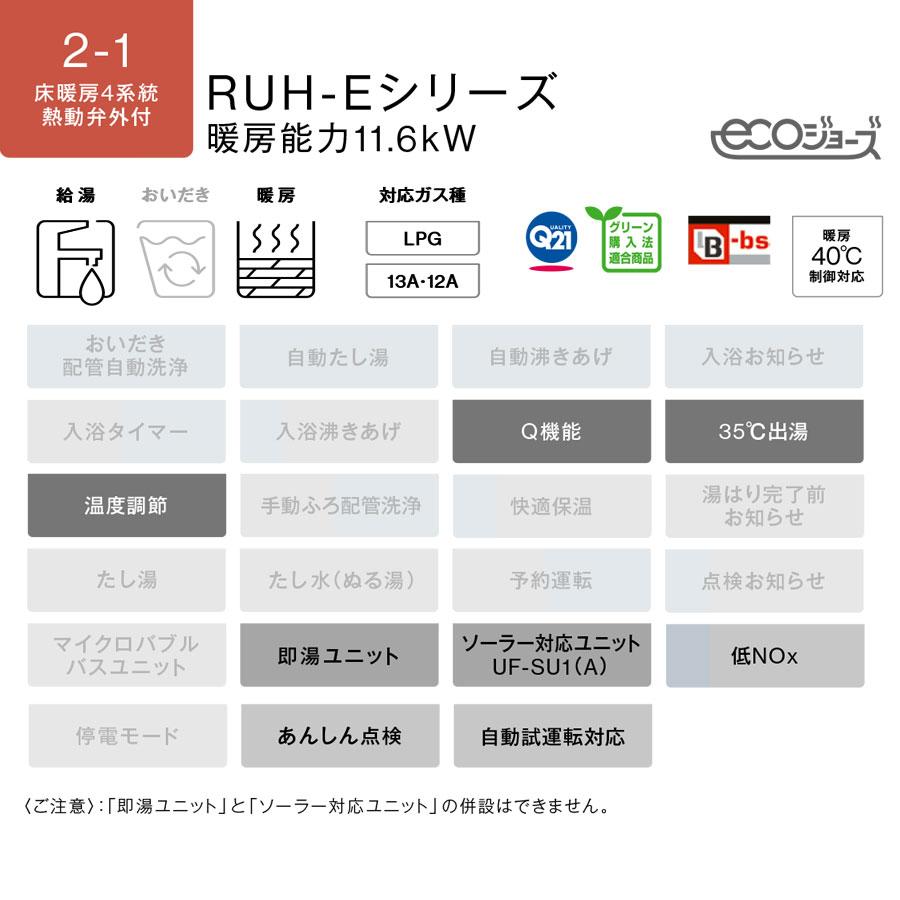 リンナイ（Rinnai） RUH-E2407W2-1 ガス給湯暖房用熱源機 24号 音声