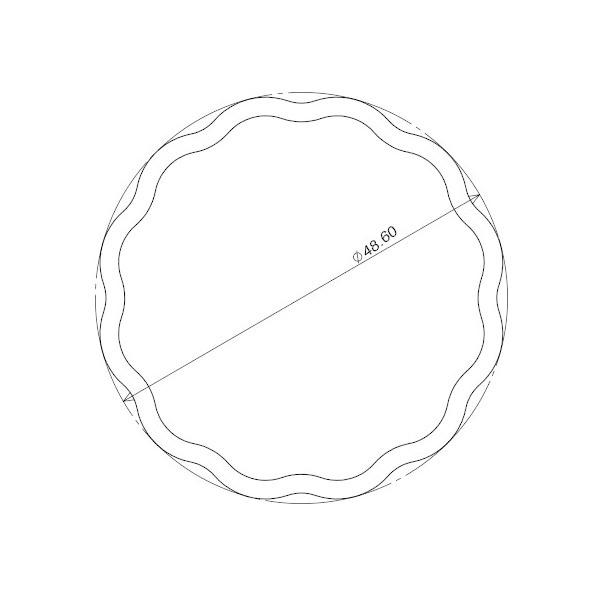 アルミ製単管パイプ 2m  (φ48.6)  ホーシン『両端キャップ付』『個人宅宅配不可』｜gaten-ichiba｜02