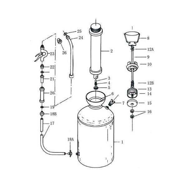 ステンレス製スプレー（SPRAYER）部品 図番10 ピストンガイド 東亜オイル興業所｜gaten-ichiba｜02