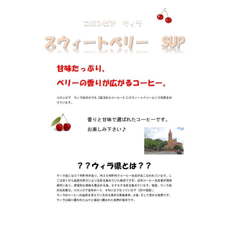 コーヒー 生豆 コロンビア スウィートベリー SUP #082 DripTrip 1kg