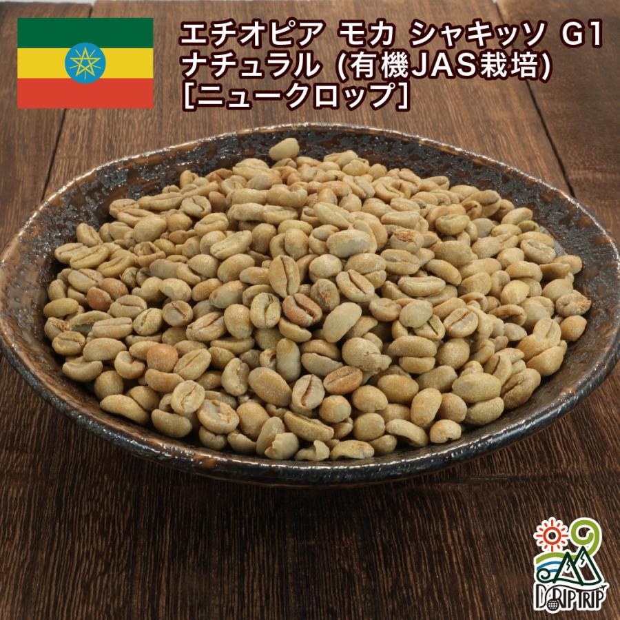 【値下】【新品】コーヒー豆（生豆）モカ コーヒー 生豆 モカ シャキッソ TadeGG農園 G-1 ナチュラル (有機JAS