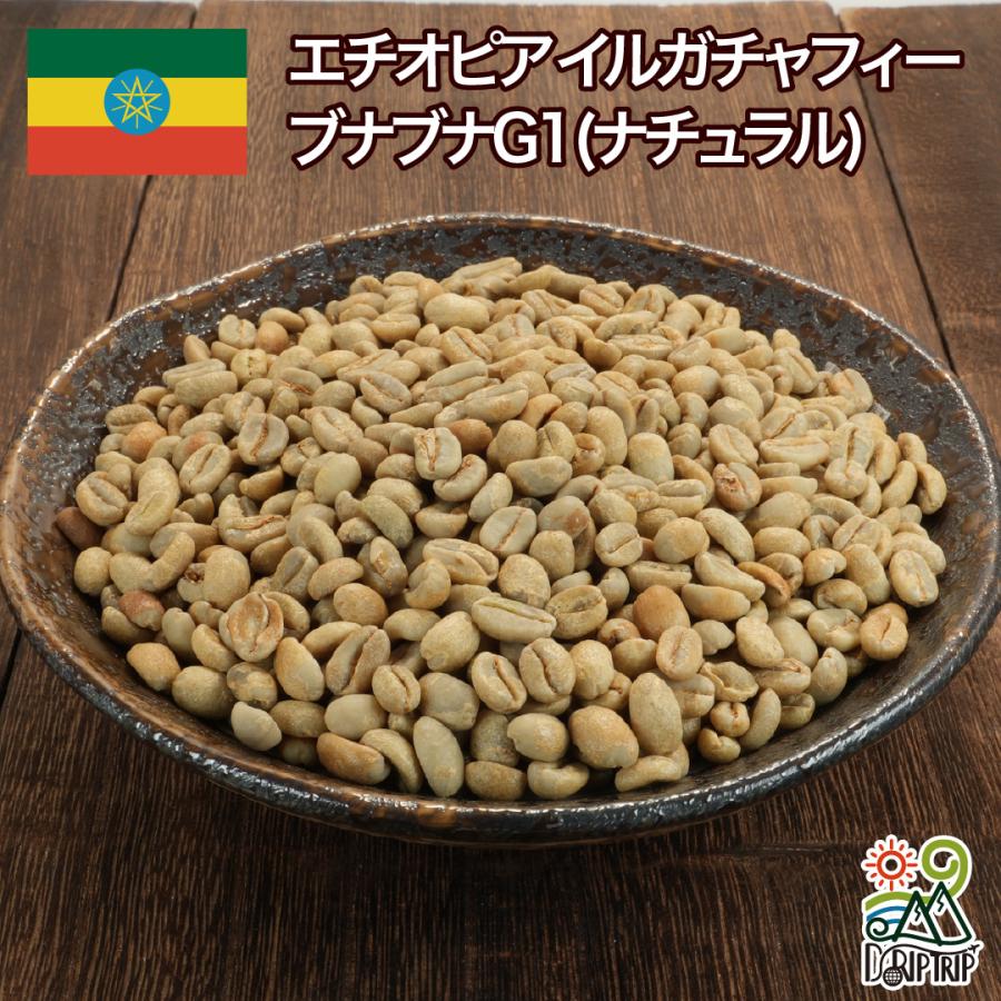 スペシャルティコーヒー生豆　エチオピア　イリガチャフ　G-1 ナチュラル2kg コーヒー 生豆 エチオピア イルガチャフィー ブナブナG1 (ナチュラル