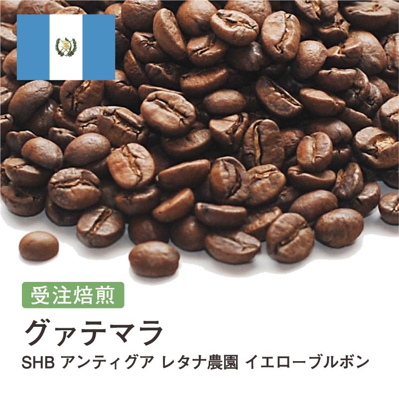 コーヒー 豆 粉 グアテマラ SHB アンティグア レタナ農園 イエロー