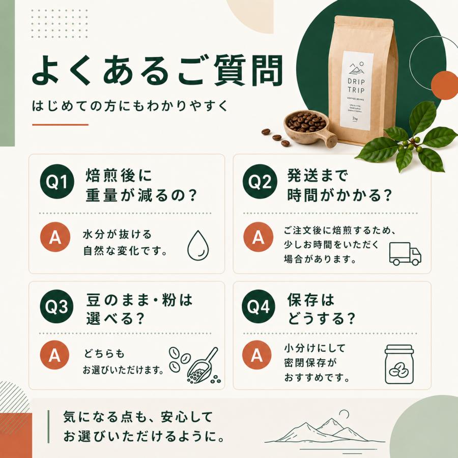 コーヒー豆 2kg 送料無料 自家焙煎 20種×焙煎で選べる60通り 注文後焙