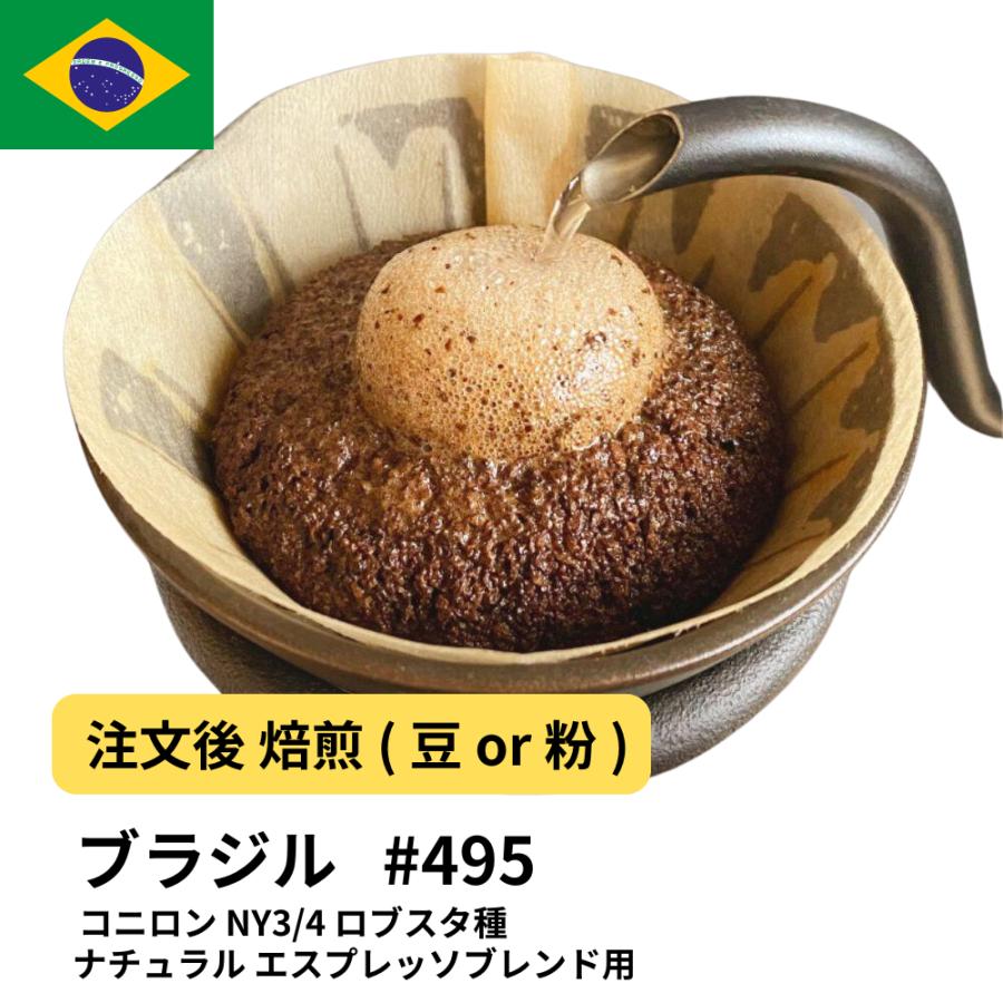 ブラジル コーヒー豆 コニロン NY3/4 ロブスタ種 ナチュラル エスプレッソブレンド用 #495 DripTrip 珈琲