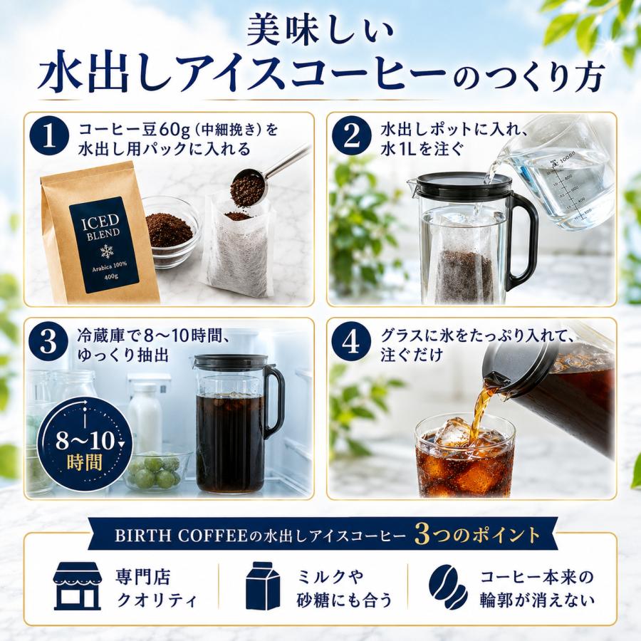 コーヒー豆 アイスコーヒー用 贅沢にアラビカ100% カフェ本気のアイス