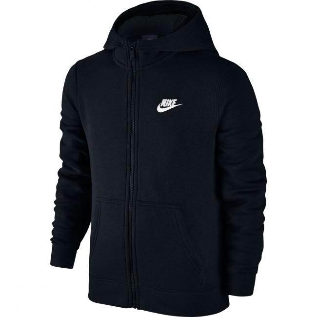 NIKE ナイキ ジャージ セットアップ スウェット パーカー フード ジュニア キッズ 子供 ブラック :nike-setupzip