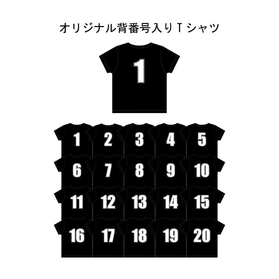 オリジナル背番号入りtシャツ 黒 スポーツ バスケ サッカー Numberblack ガウラスポーツ 通販 Yahoo ショッピング