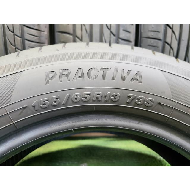 イエローハット 夏タイヤ 4本セット PRACTIVA 155/65R13 2025年 8分山