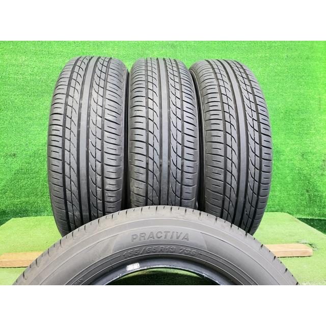 イエローハット 夏タイヤ 4本セット PRACTIVA 155/65R13 2024年 8分山