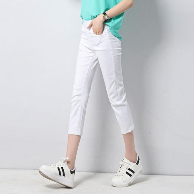 クロップドパンツ レディース スキニーパンツ 7分丈 ハイウェスト ゴム アンクル スリム 春 夏 ボトムス レギパン 大人 おしゃれ カジュアルコーデ Hk790 Gayastore 通販 Yahoo ショッピング