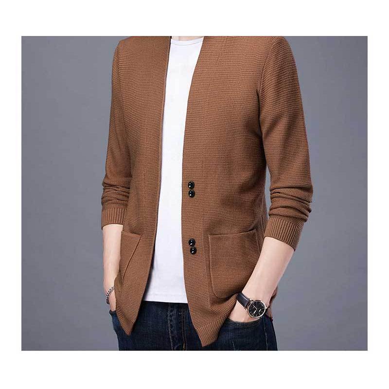 ニット カーディガン メンズ 春 夏 薄手 黒 ビジネス 前開き セーター 長袖 ボタン留め 秋 アウター コットン おしゃれ カッコイイ カジュアル 軽量 Sh430 Gayastore 通販 Yahoo ショッピング