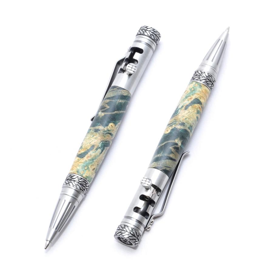 手作り 木製 ボールペン 車のシフトレバーとタイヤ（染めたカエデ